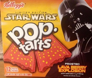box of limited edition Star Wars pop tarts featuring Darth Vader on the front