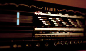 close-up o f a stereo system