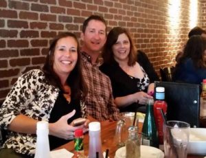 Becky Malacaria, Scott Kitching and Me at Jack Astor's for my going away party