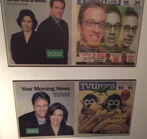 two TV times covers with different photos of me and Paul