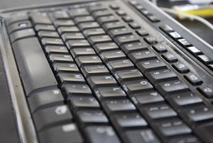 close-up of a computer keyboard