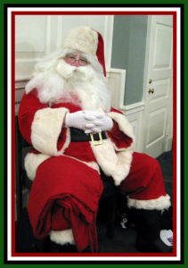 Santa Claus in a relaxing moment