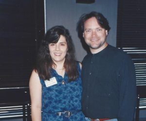 Me with John Berry - thirty-something, bearded singer who had a couple of hits