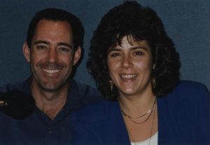 Barry Williams and me, with my big 90s hair