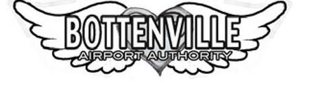 A pair of wings with Bottenville Airport Authority - all drawn and written in black script