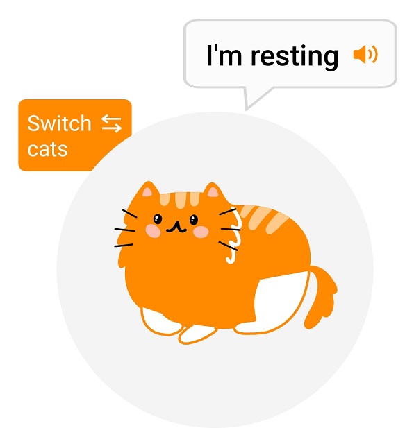 App translation is "I'm resting". 