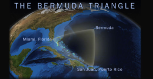 Drawing of the perceived Bermuda Triangle