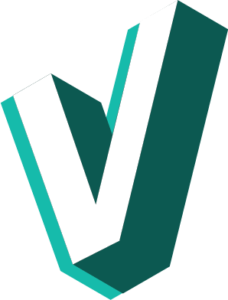The V logo for Voices London, our new venture.