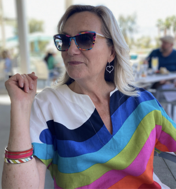 Wanda looking fab in our earrings