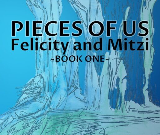 Cover of my novel, Pieces of Us - Felicity and Mitzi book one