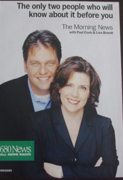Paul Cook and I in what we used to call our engagement shot. I'm ahead of him with my arms folded.