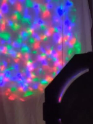 Film Vibe Floor Lamp with Replaceable Kaliedoscope Bulb