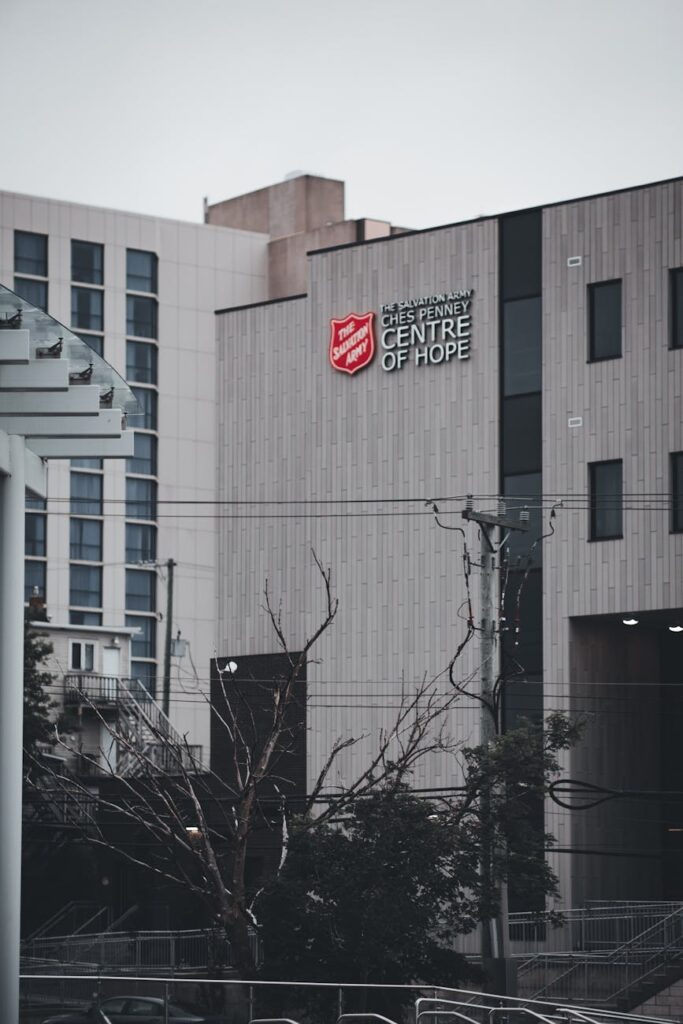 exterior of the salvation army ches penney centre of hope